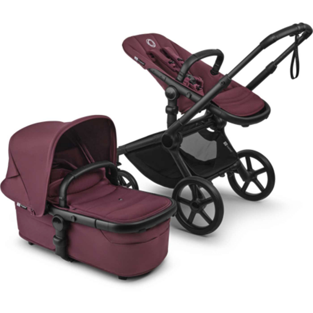 Bugaboo Fox 5 Renew Barnvagn Black/Dark Cherry