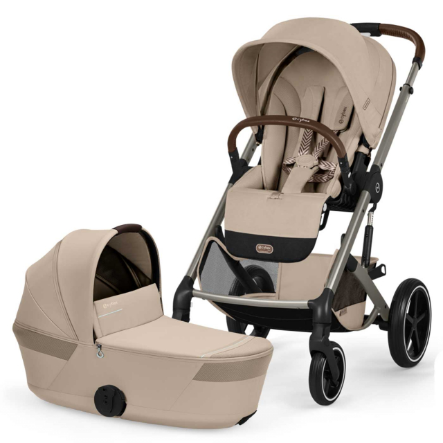 Cybex Balios S Lux 2026 Duo med Fold-Cot Almond Beige