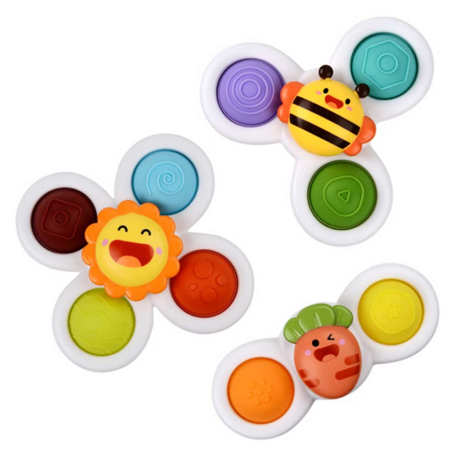Fresh Kid Spinner Toys Cute Garden 3-pack