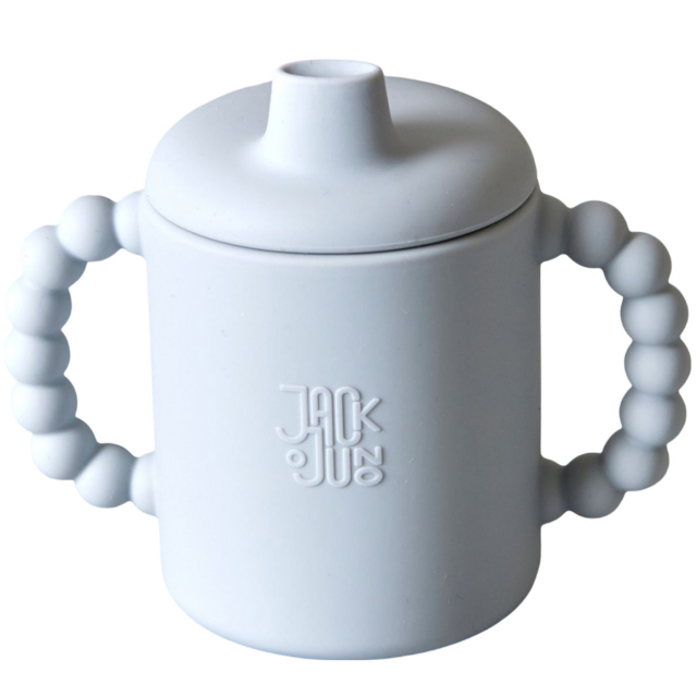 Jack o Juno Bubble Sippy Cup Glacier Grey