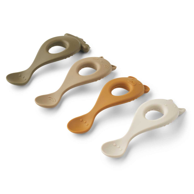 Liewood Liva Silikonskedar Sandy Mix 4-pack