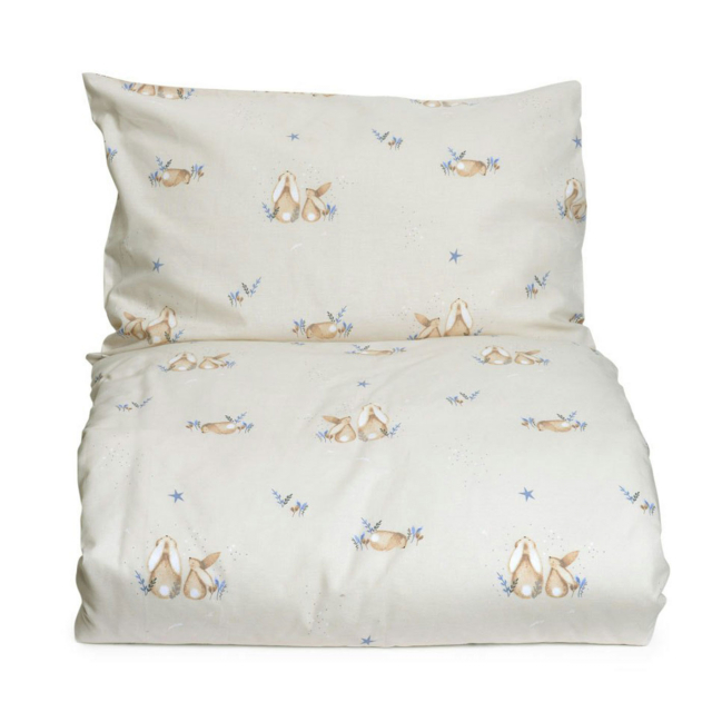Mini Dreams Påslakanset Bunny Beige Spjälsäng