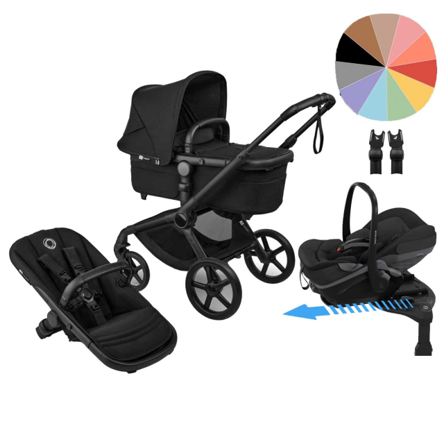 Bugaboo Fox 5 Renew + Maxi-Cosi Pebble Slide Pro + Bas