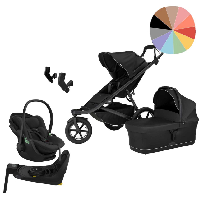 Thule Urban Glide 3 + Maple Connect Babyskydd + Bas