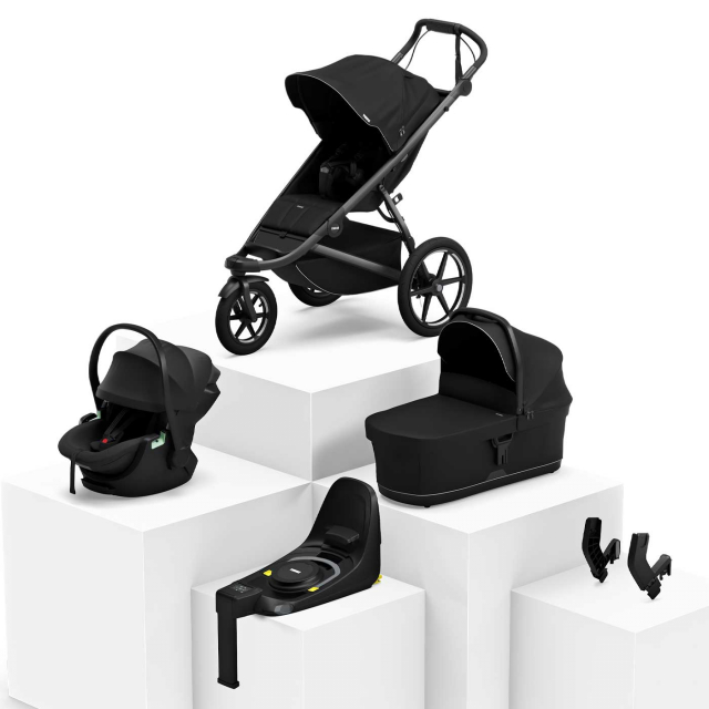 Thule Urban Glide 3 Duovagn + Thule Maple Babyskydd & Bas