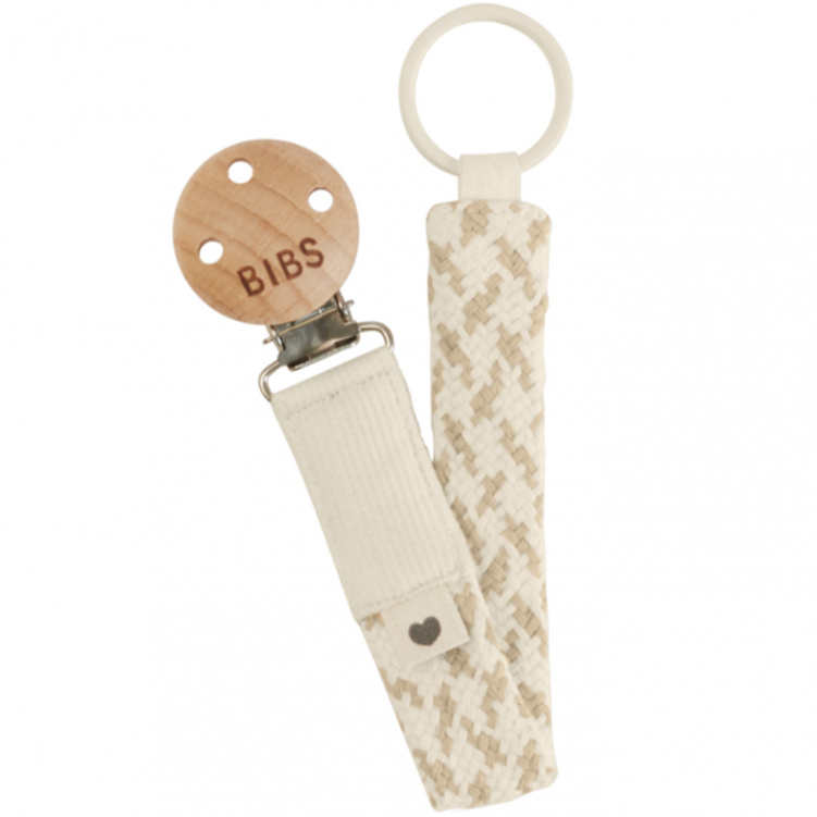 BIBS Napphållare Ivory/Vanilla i gruppen Babytillbehör / Nappar och tillbehör / Napphållare hos Bonti (BIBS9401110)