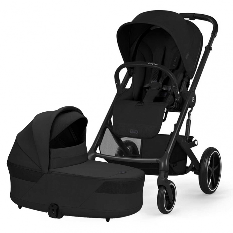 Cybex Balios S Lux 2026 Duo med Cot S Lux Moon Black i gruppen Barnvagnar / Varumärken / Cybex / Cybex Balios S hos Bonti (CYBE526001665)