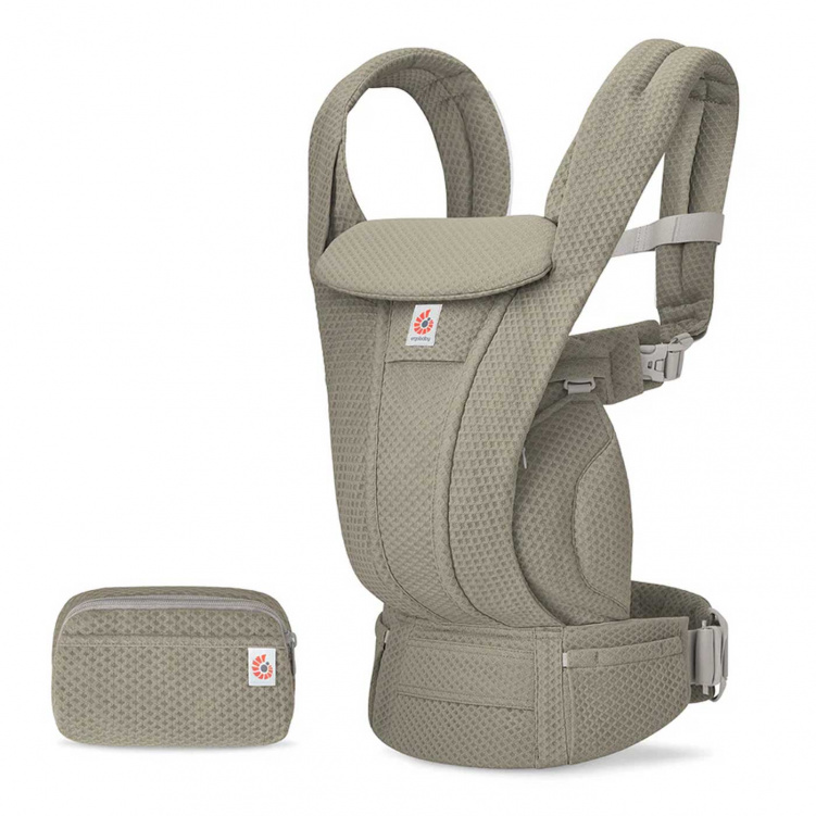 Ergobaby Bärsele Omni Deluxe Mesh Soft Olive i gruppen Babytillbehör / Bärselar / Ergobaby bärselar hos Bonti (ERBABCODMSFTOLV)
