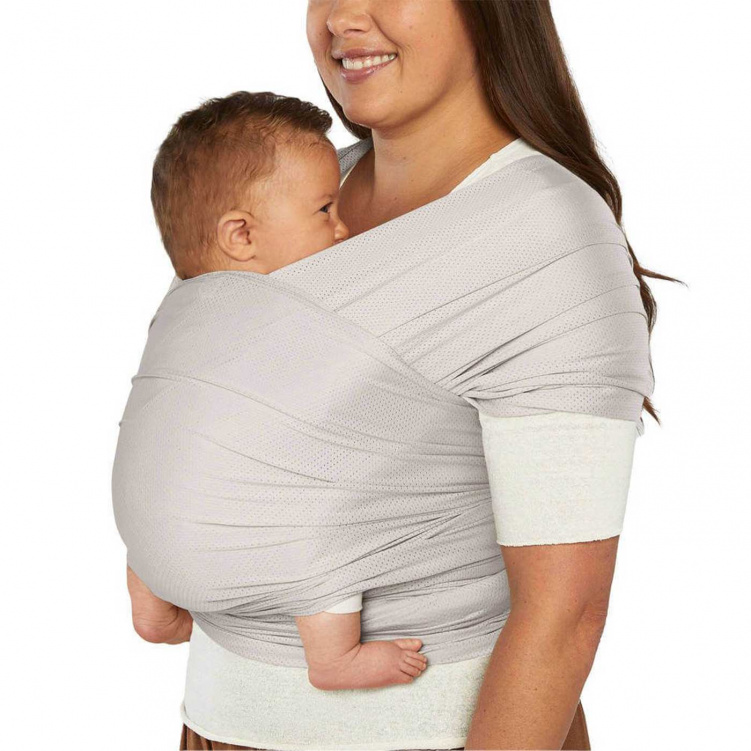 Ergobaby Aura Bärsjal Mesh Soft Grey i gruppen Presenttips / Babyshower hos Bonti (ERBAWLASMSFTGRY)
