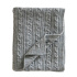 Jack o Juno Stickad Filt Merinoull Light Grey i gruppen Babytillbehör / Sova / Babyfiltar hos Bonti (JAJUB434LG-O)