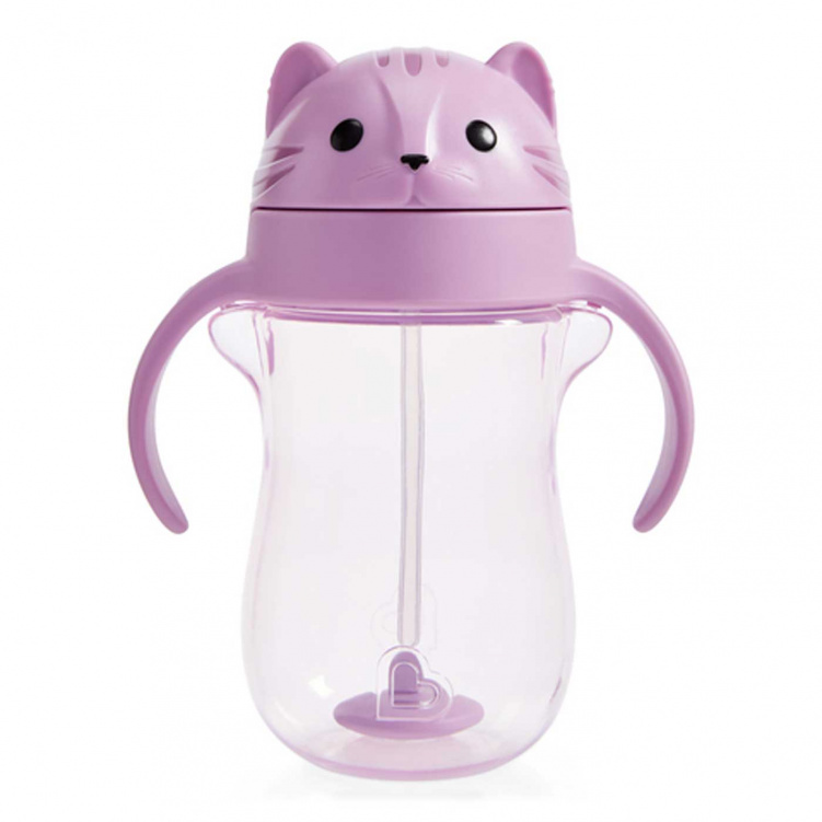 Munchkin Tip & Sip Sugrörsmugg Katt i gruppen Babytillbehör / Äta och mata / Muggar, flaskor och glas hos Bonti (MUNC90541)