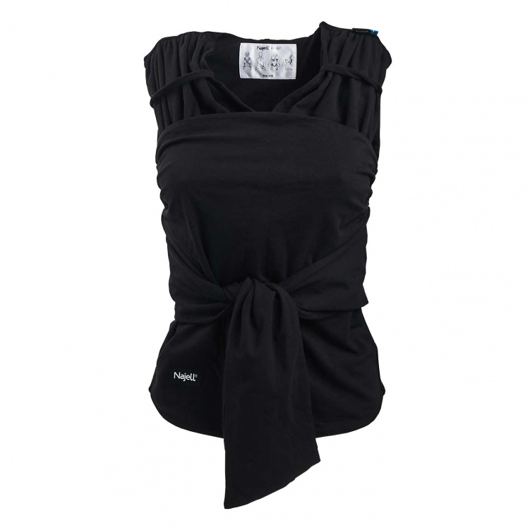 Najell WRAP Bärsjal Charcoal Black L i gruppen Babytillbehör / Bärsjalar hos Bonti (NAJEN01101303)
