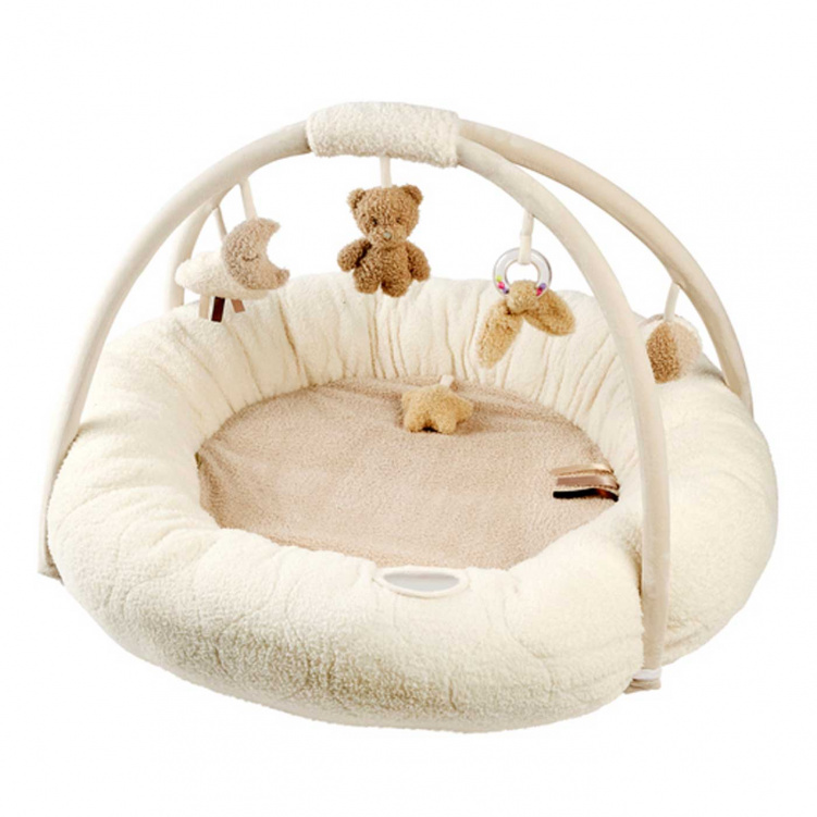  Nattou Teddy Babygym Ecru Rund i gruppen Leksaker / Babyleksaker / Babygym & lekmattor hos Bonti (NATT41012-19)