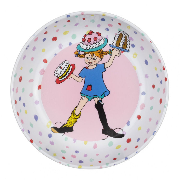 Pippi Födelsedag Skål Stor i gruppen Babytillbehör / Äta och mata / Tallrikar och skålar hos Bonti (RAST5504)