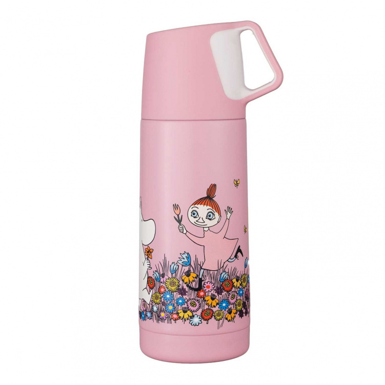Mumin Äng Termos 350 ml Rosa i gruppen Babytillbehör / Äta och mata / Termosar hos Bonti (RAST6529)