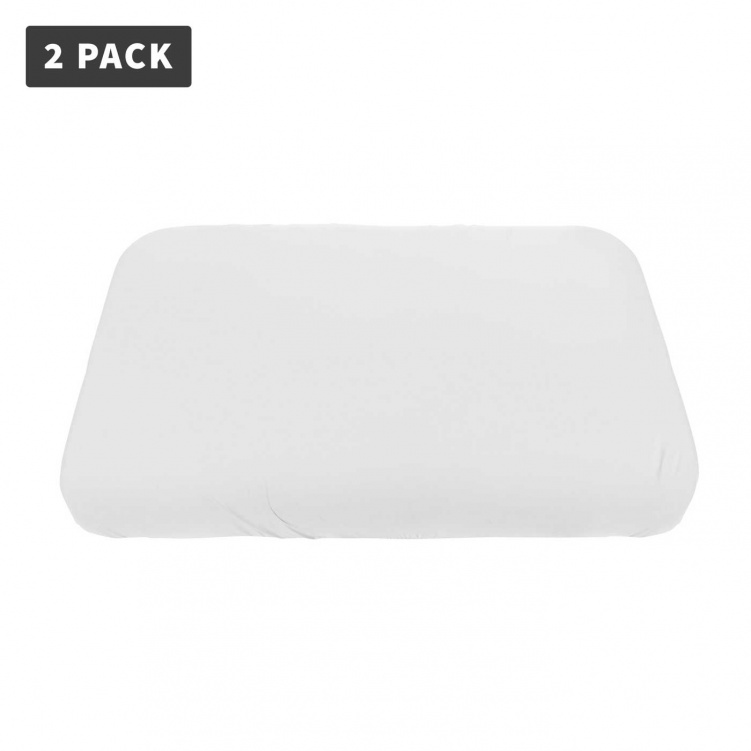 Sebra Dra-på-lakan Baby 70x120 2-pack Vit  i gruppen Babytillbehör / Sova / Underlakan hos Bonti (SEBR100830022)
